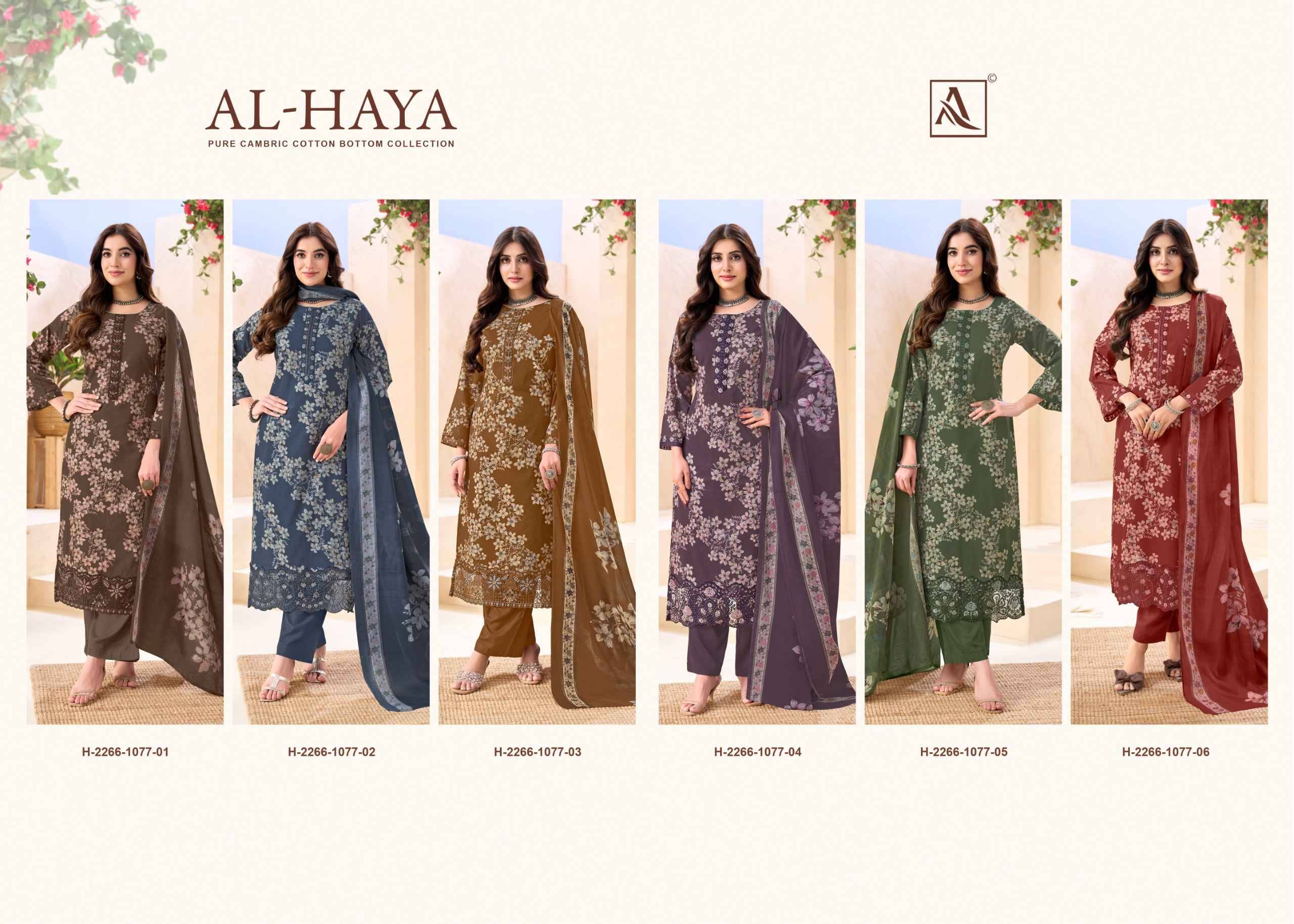 AL-HAYA 1077 Series By Alok 01 to 06 Series Beautiful Stylish Festive Suits Fancy Colorful Casual Wear & Ethnic Wear & Ready To Wear Heavy Cotton Print Dresses At Wholesale Price